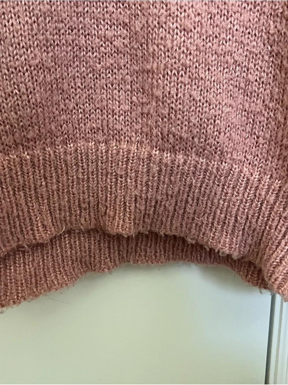 A New Day Blush Pink Fuzzy Knit Balloon Sleeve Sweater - Small